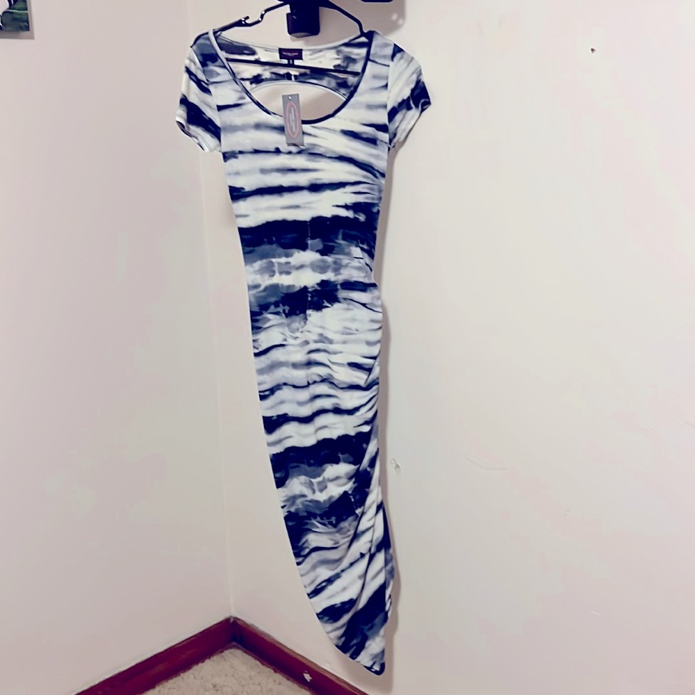 Blue and white dress. Size small